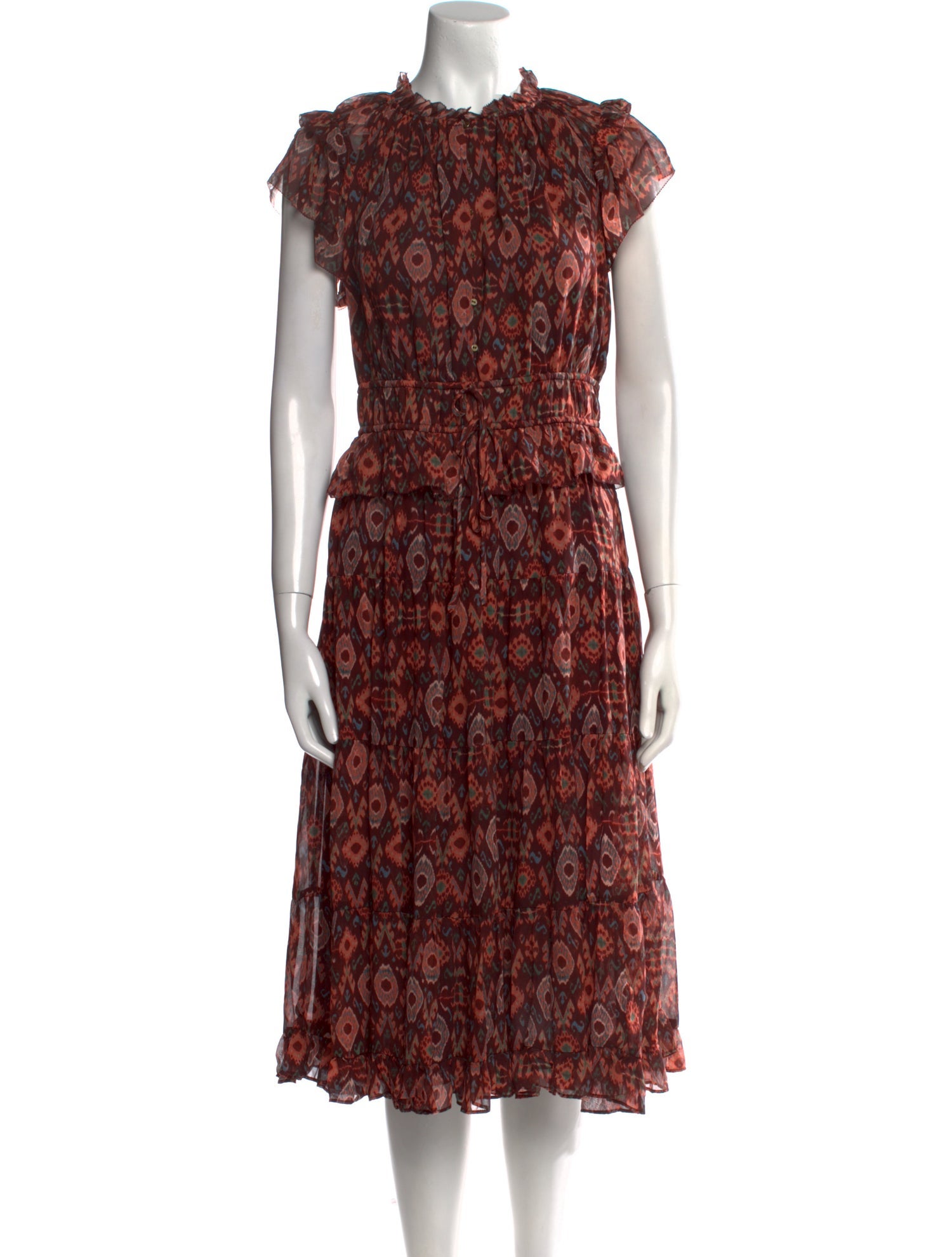 Ulla Johnson Silk Midi Length Dress