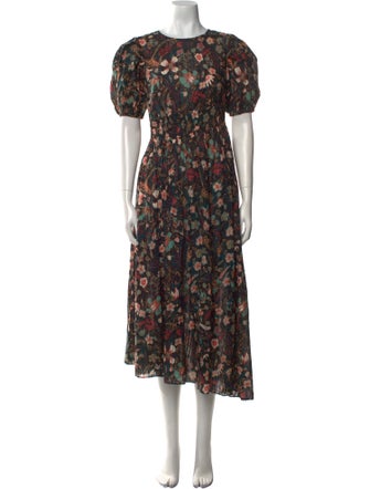 Ulla Johnson Floral Print Long Dress