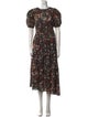 Ulla Johnson Floral Print Long Dress