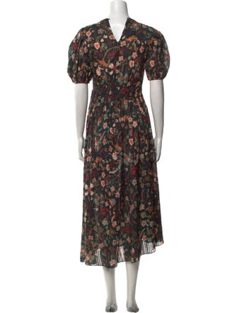 Ulla Johnson Floral Print Long Dress