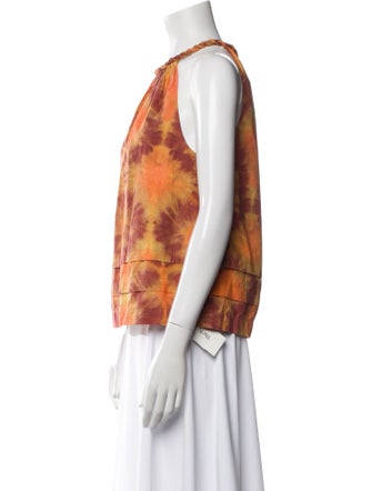 Ulla Johnson Printed Halterneck Blouse