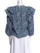 Ulla Johnson Floral Print Crew Neck Blouse