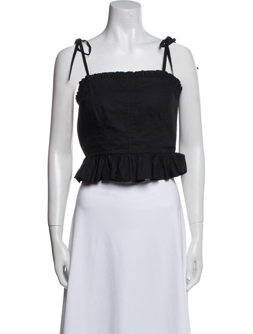 Ulla Johnson Square Neckline Sleeveless Crop Top