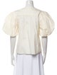 Ulla Johnson Mock Neck Short Sleeve Blouse