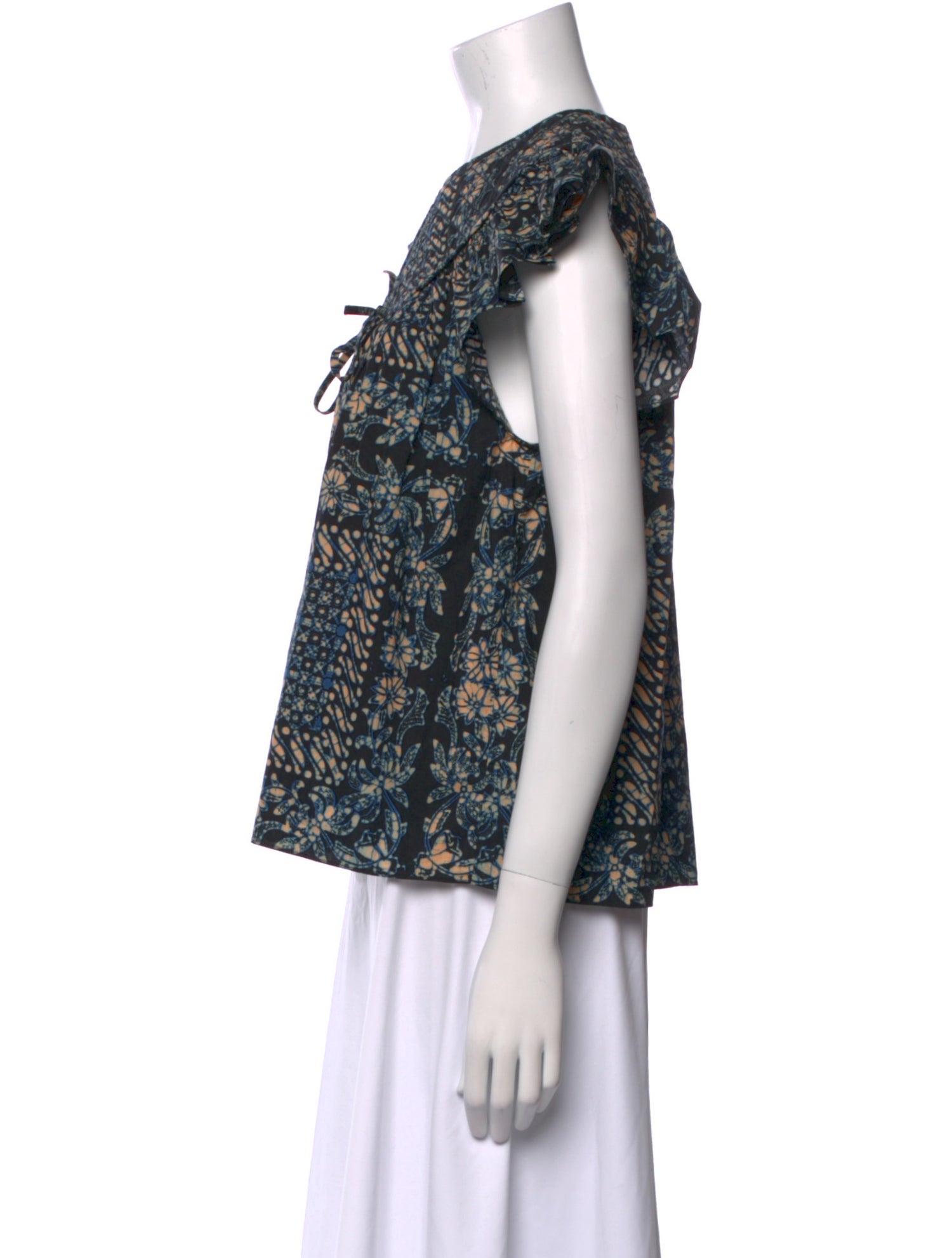 Ulla Johnson Printed V-Neck Blouse