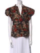 Ulla Johnson Printed V-Neck Blouse