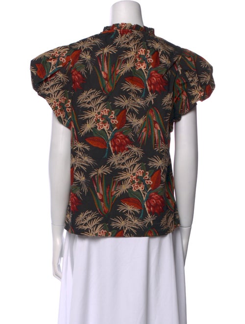 Ulla Johnson Printed V-Neck Blouse