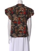 Ulla Johnson Printed V-Neck Blouse