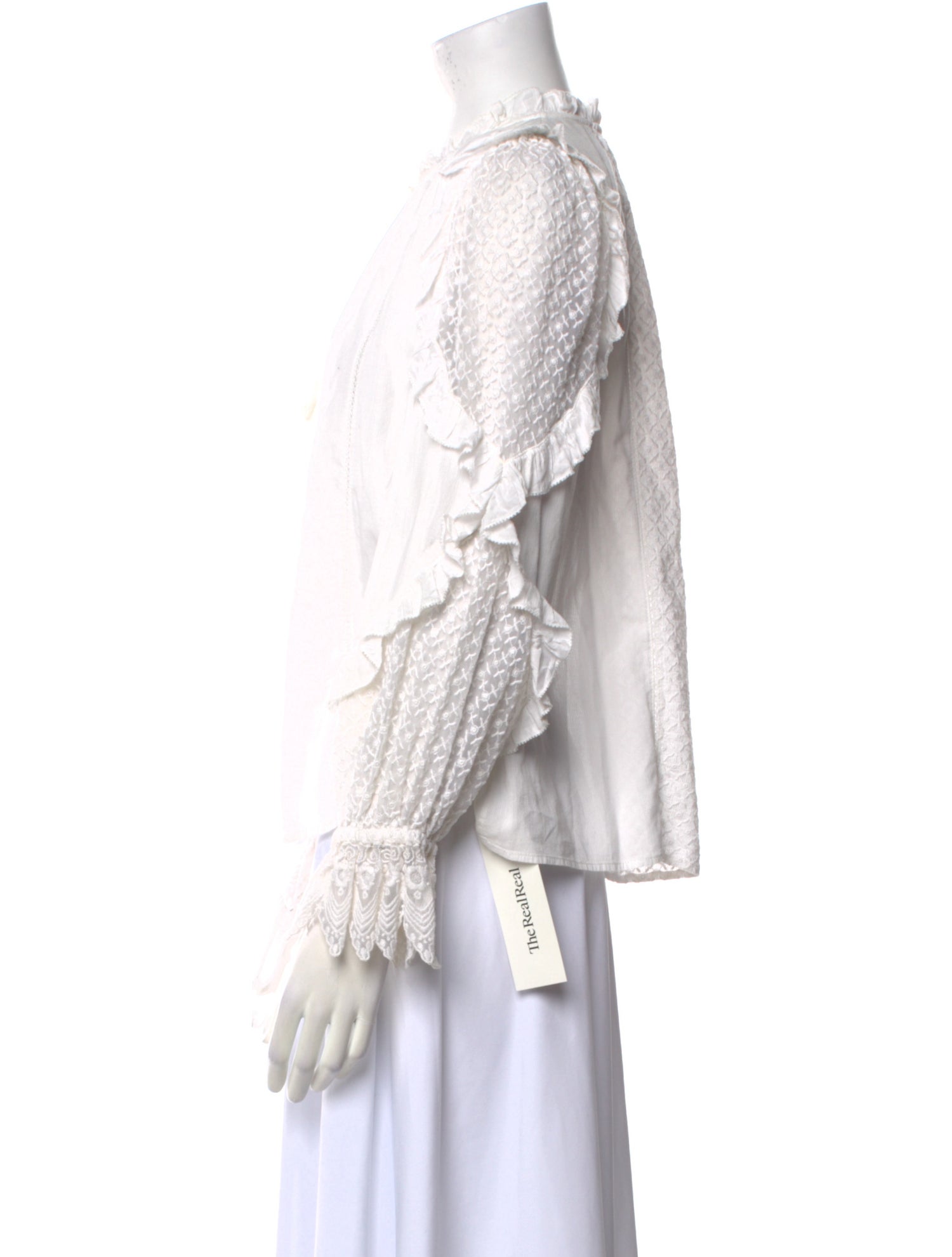 Ulla Johnson Mock Neck Long Sleeve Blouse