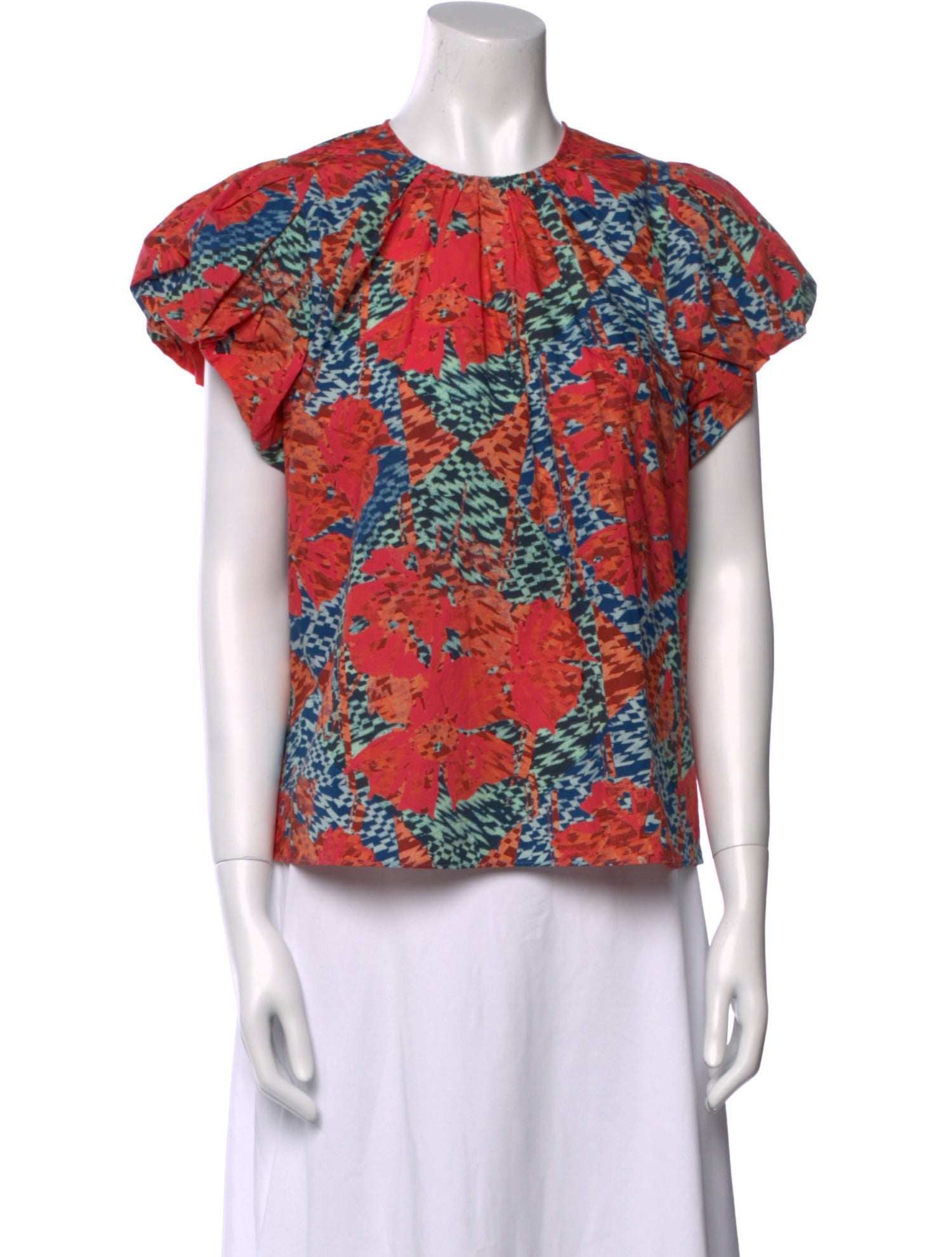 Ulla Johnson Floral Print Crew Neck Top