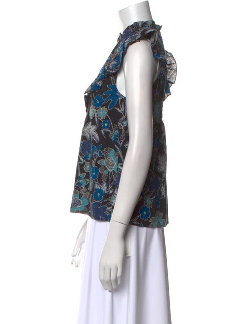 Ulla Johnson Printed Mock Neck Blouse