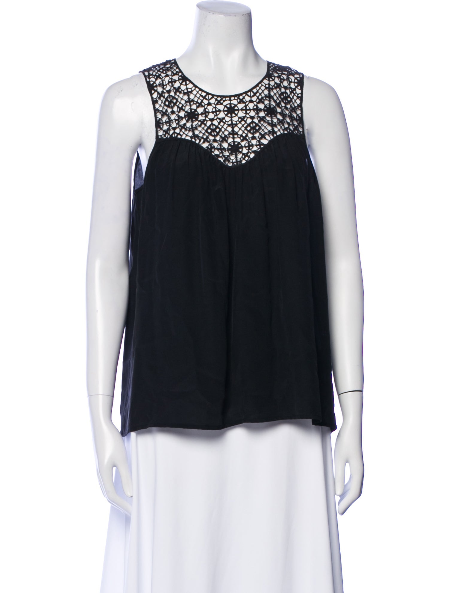 Ulla Johnson Silk Crew Neck Blouse