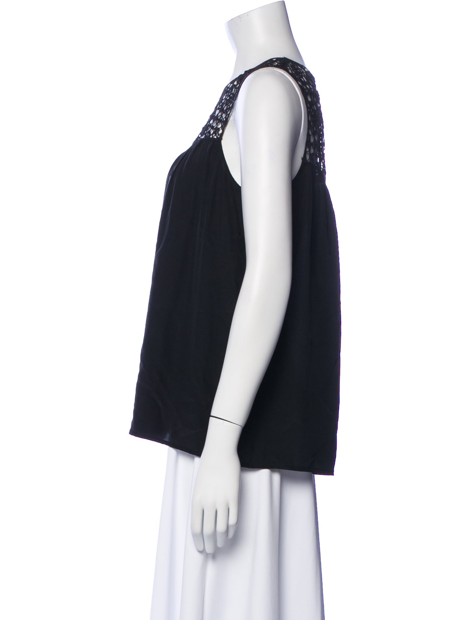 Ulla Johnson Silk Crew Neck Blouse