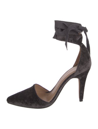 Ulla Johnson Velvet Cutout Accent D'Orsay Pumps