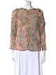 Ulla Johnson Paisley Print Bateau Neckline Blouse