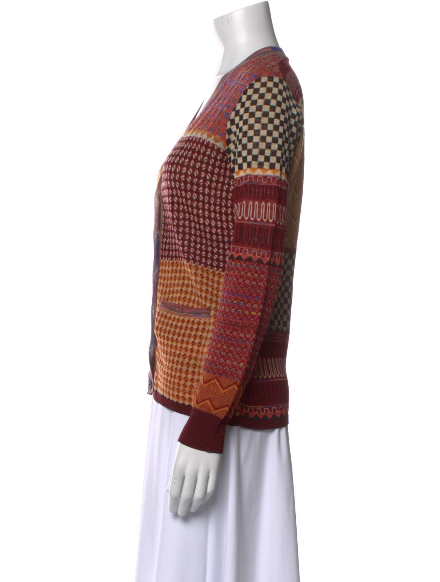 Ulla Johnson Printed V-Neck Sweater