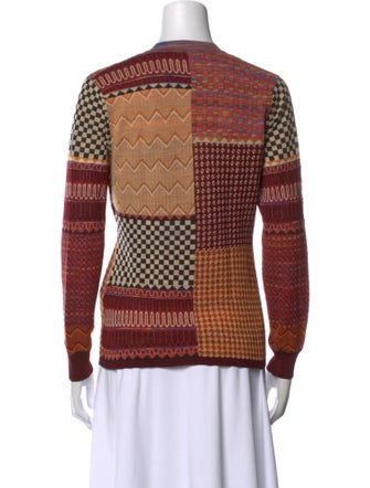 Ulla Johnson Printed V-Neck Sweater