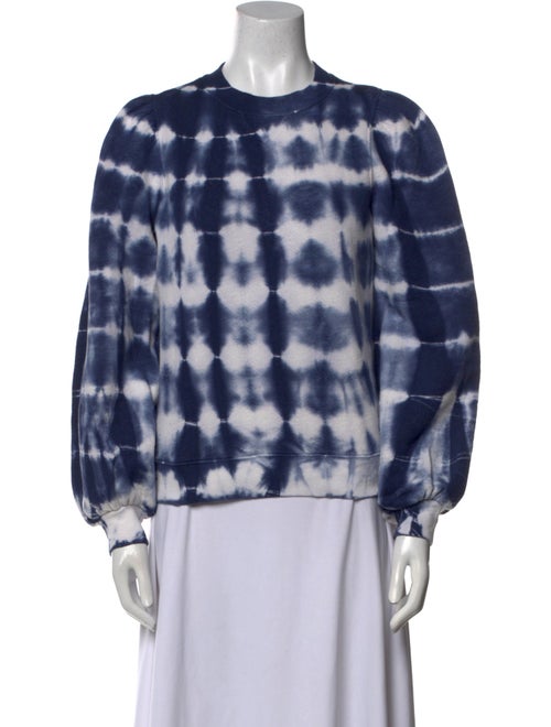 Ulla Johnson Tie-Dye Print Crew Neck Blouse