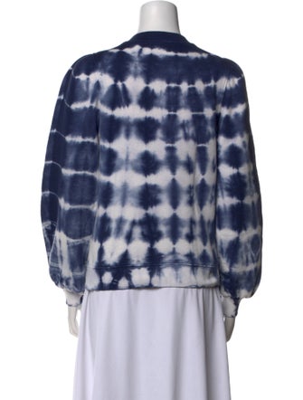 Ulla Johnson Tie-Dye Print Crew Neck Blouse