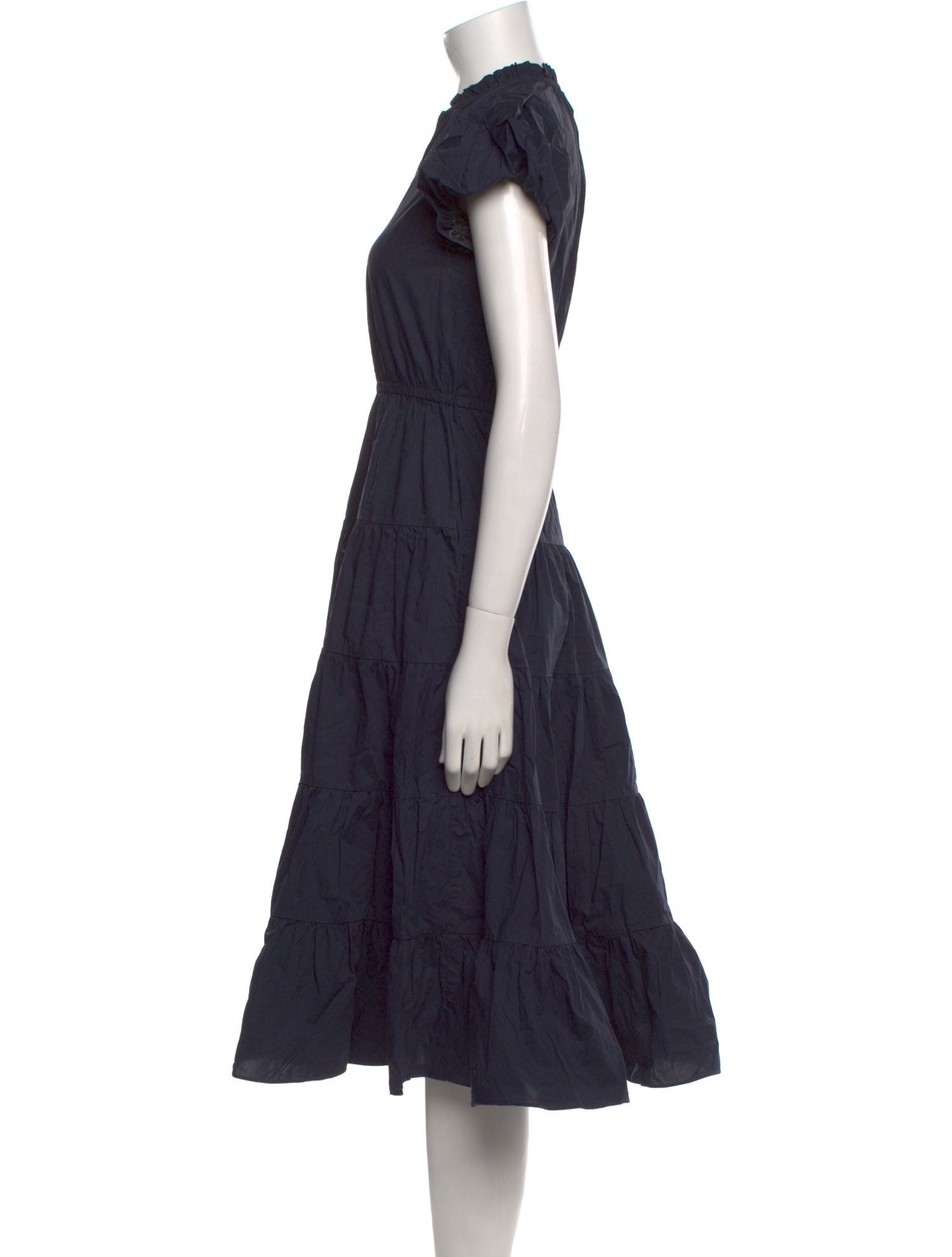 Ulla Johnson V-Neck Midi Length Dress