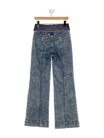 Ulla Johnson Mid-Rise Wide Leg Jeans