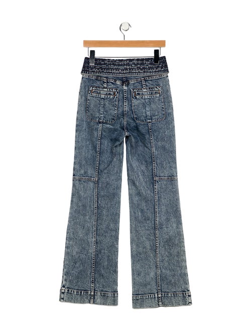 Ulla Johnson Mid-Rise Wide Leg Jeans