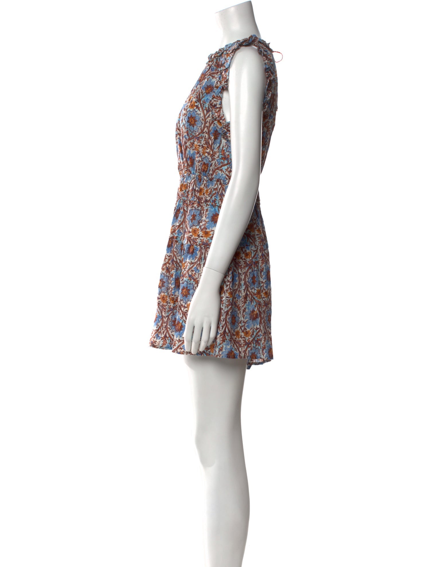 Ulla Johnson Printed Crew Neck Romper