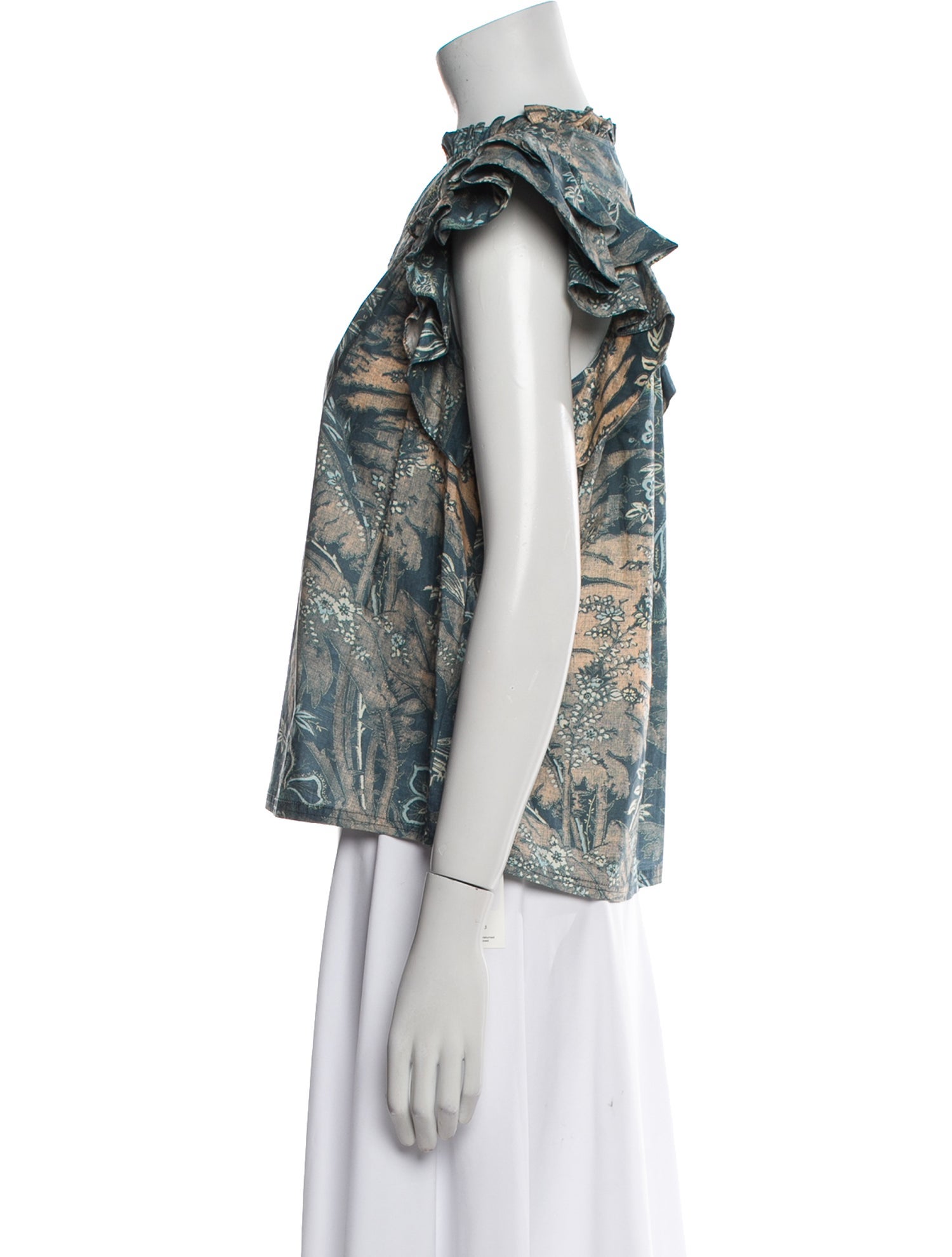 Ulla Johnson Printed V-Neck Blouse