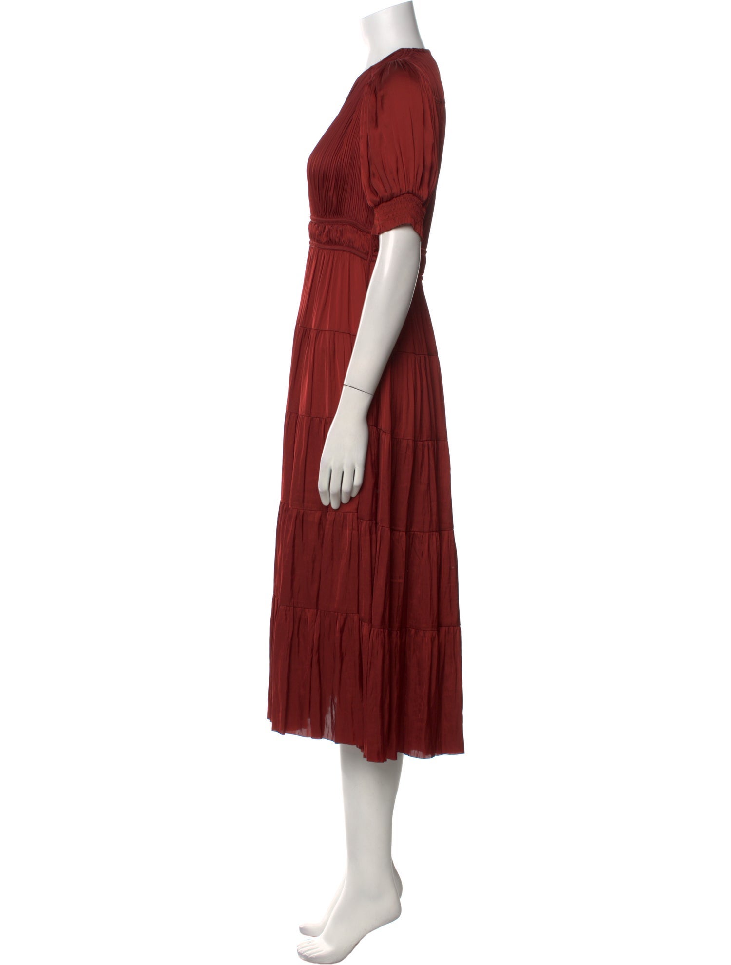 Ulla Johnson V-Neck Midi Length Dress