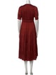 Ulla Johnson V-Neck Midi Length Dress