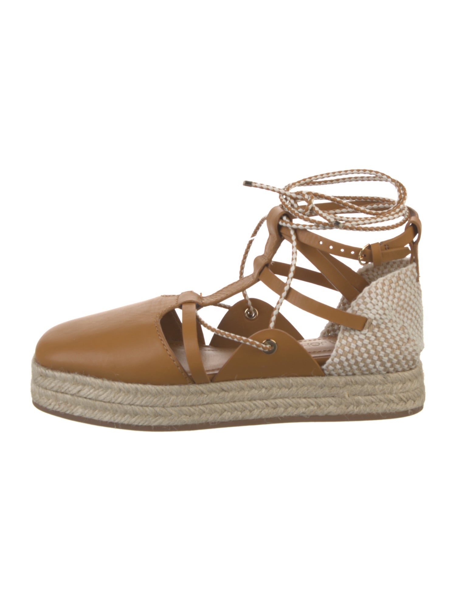 Ulla Johnson Leather Colorblock Pattern Espadrilles