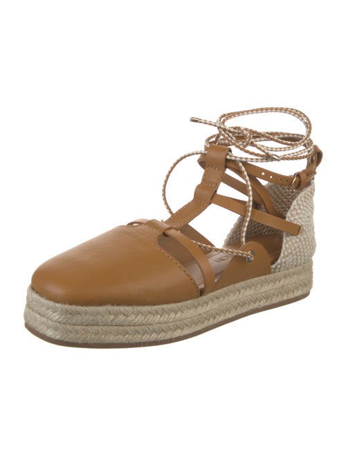 Ulla Johnson Leather Colorblock Pattern Espadrilles