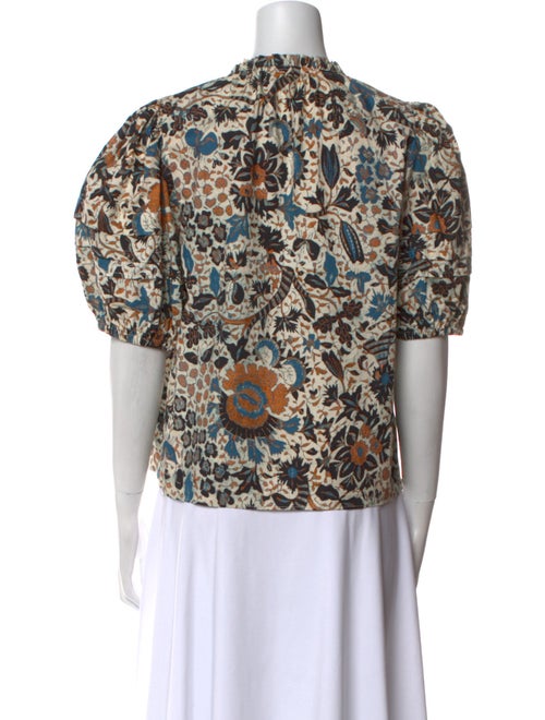 Ulla Johnson Printed V-Neck Blouse