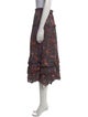 Ulla Johnson Floral Print Midi Length Skirt