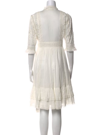 Ulla Johnson Tie Neck Knee-Length Dress