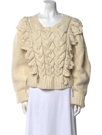 Ulla Johnson Wool Scoop Neck Sweater