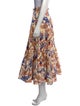Ulla Johnson Floral Print Midi Length Skirt