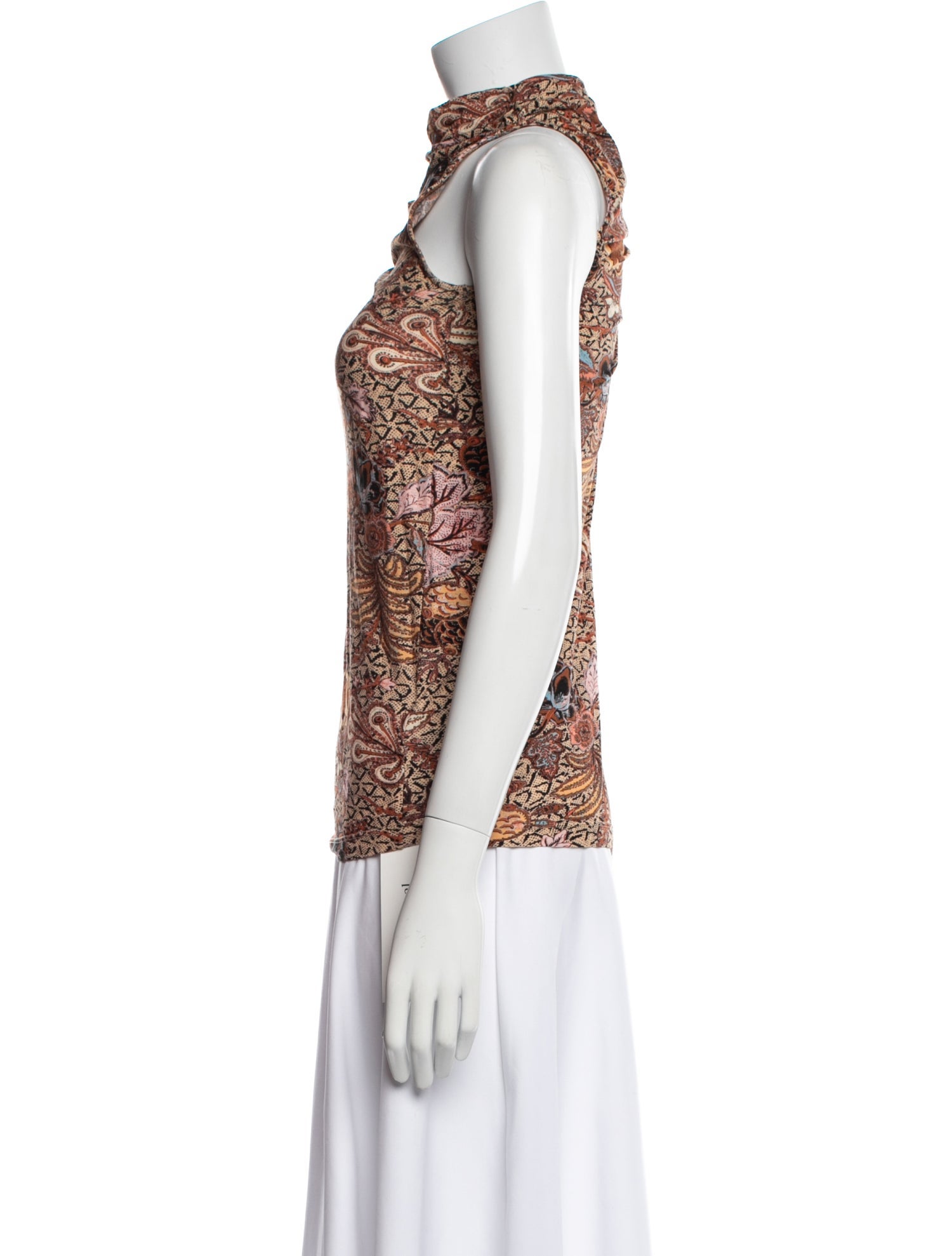 Ulla Johnson Printed Mock Neck Top