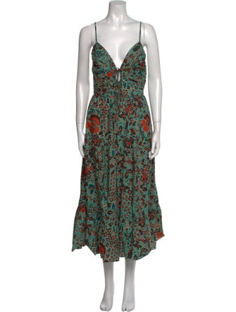 Ulla Johnson Floral Print Long Dress