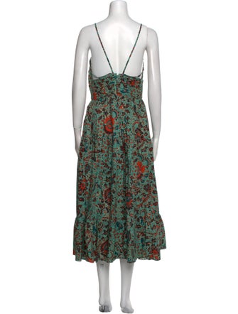 Ulla Johnson Floral Print Long Dress