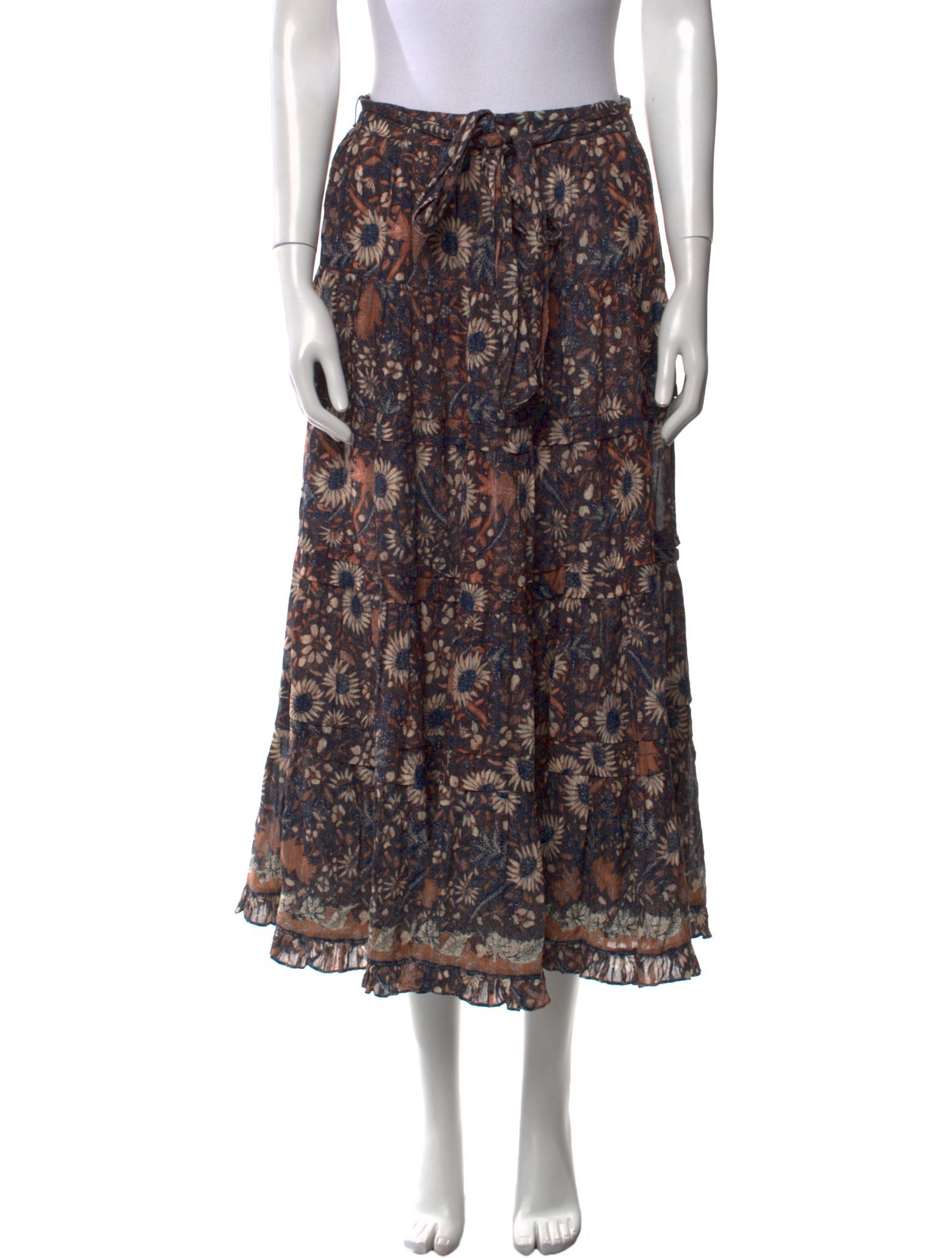 Ulla Johnson Printed Midi Length Skirt