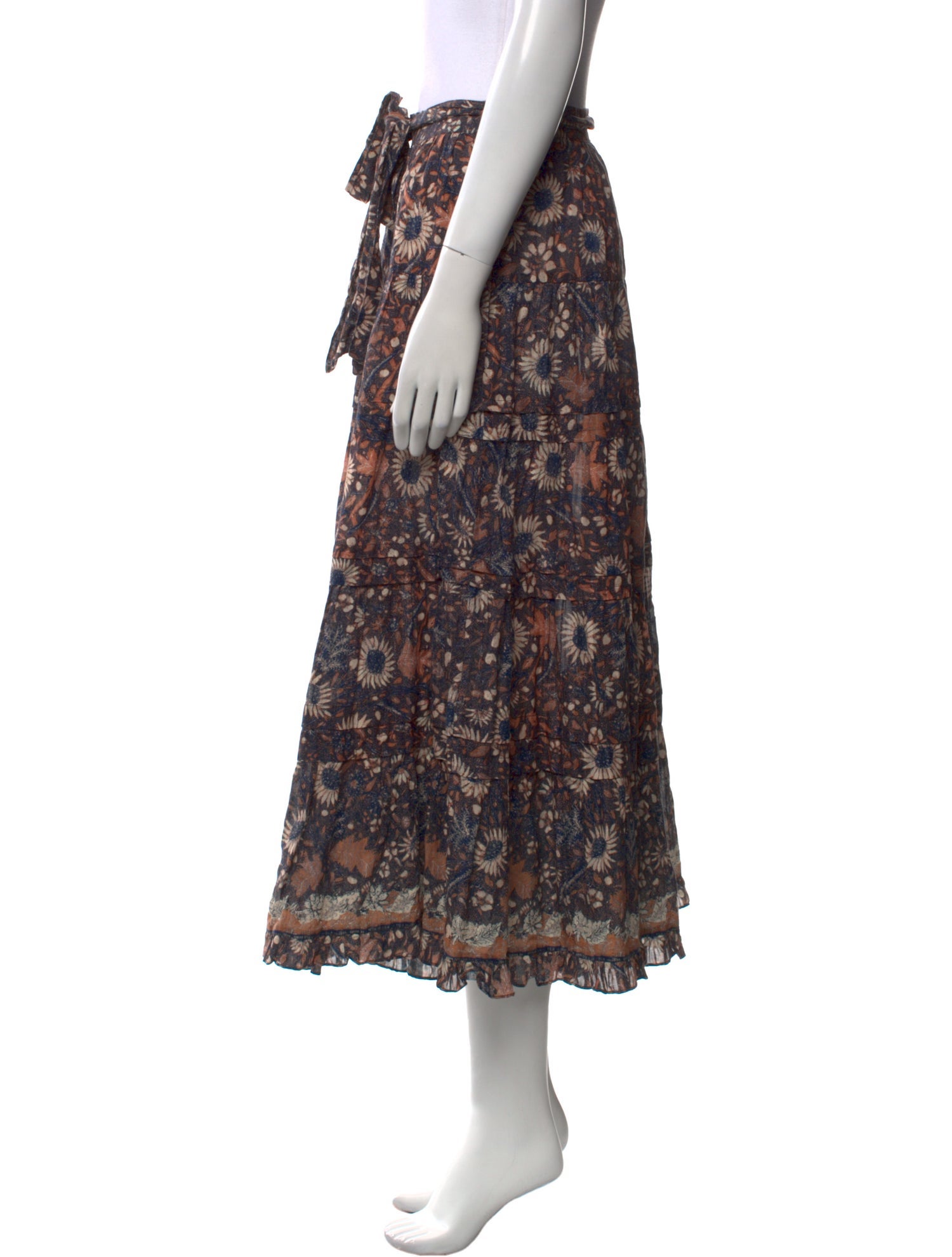 Ulla Johnson Printed Midi Length Skirt