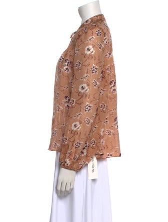 Ulla Johnson Silk Floral Print Blouse