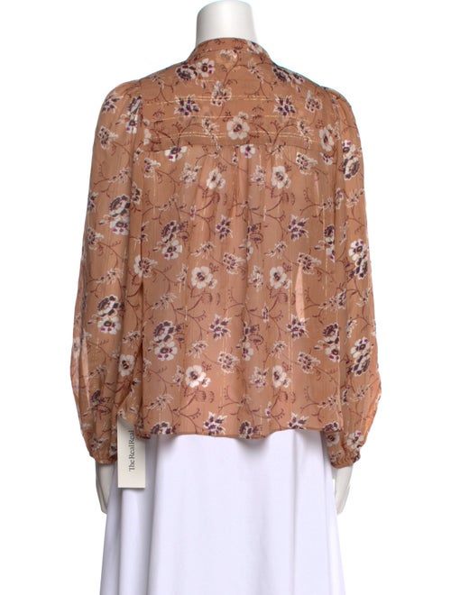 Ulla Johnson Silk Floral Print Blouse