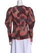 Ulla Johnson Silk Tie-Dye Print Blouse