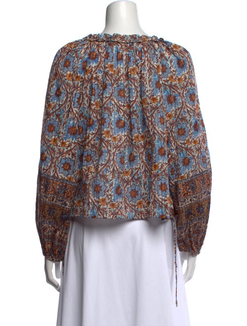 Ulla Johnson Paisley Print V-Neck Blouse