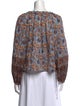 Ulla Johnson Paisley Print V-Neck Blouse