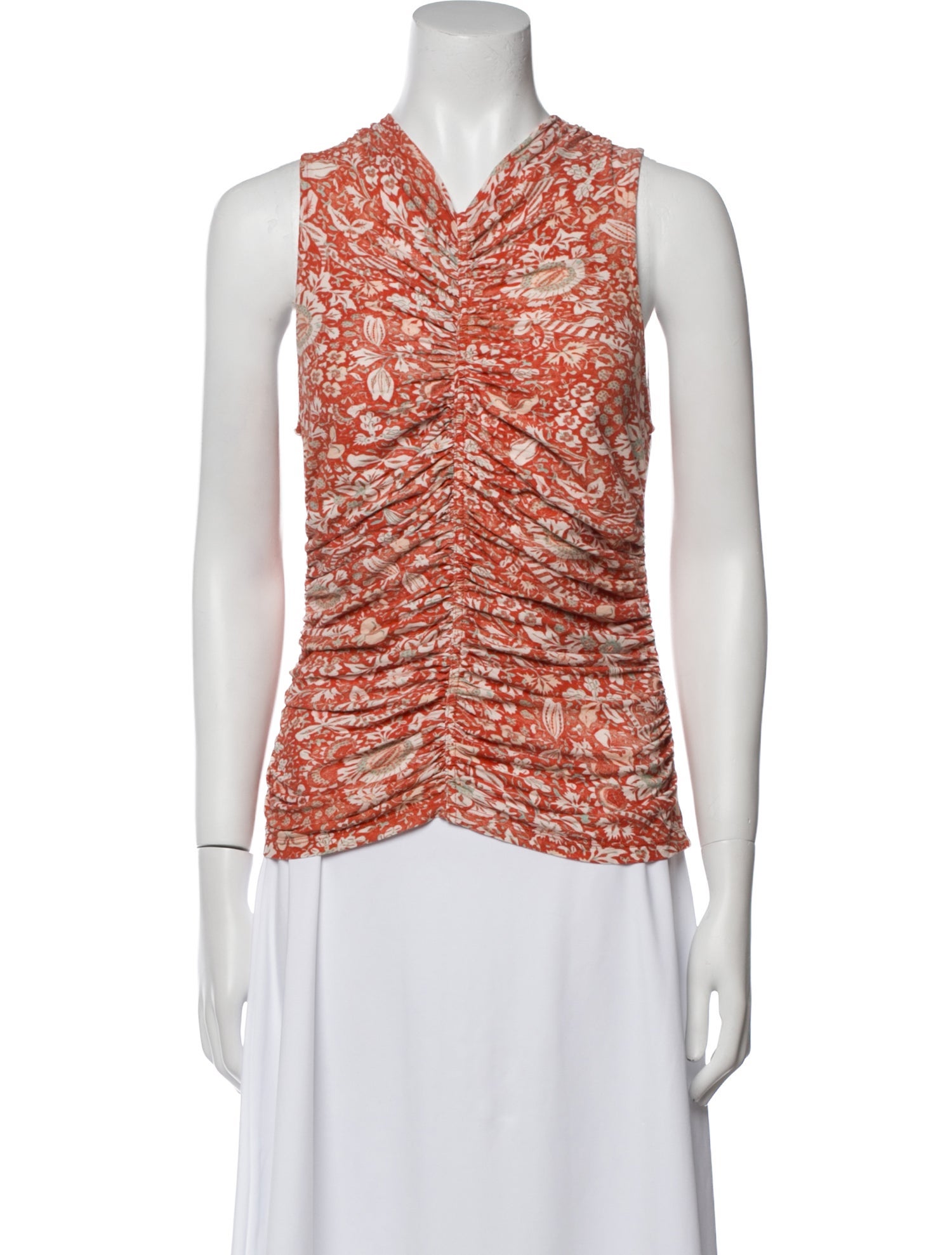 Ulla Johnson Printed Cowl Neck Top