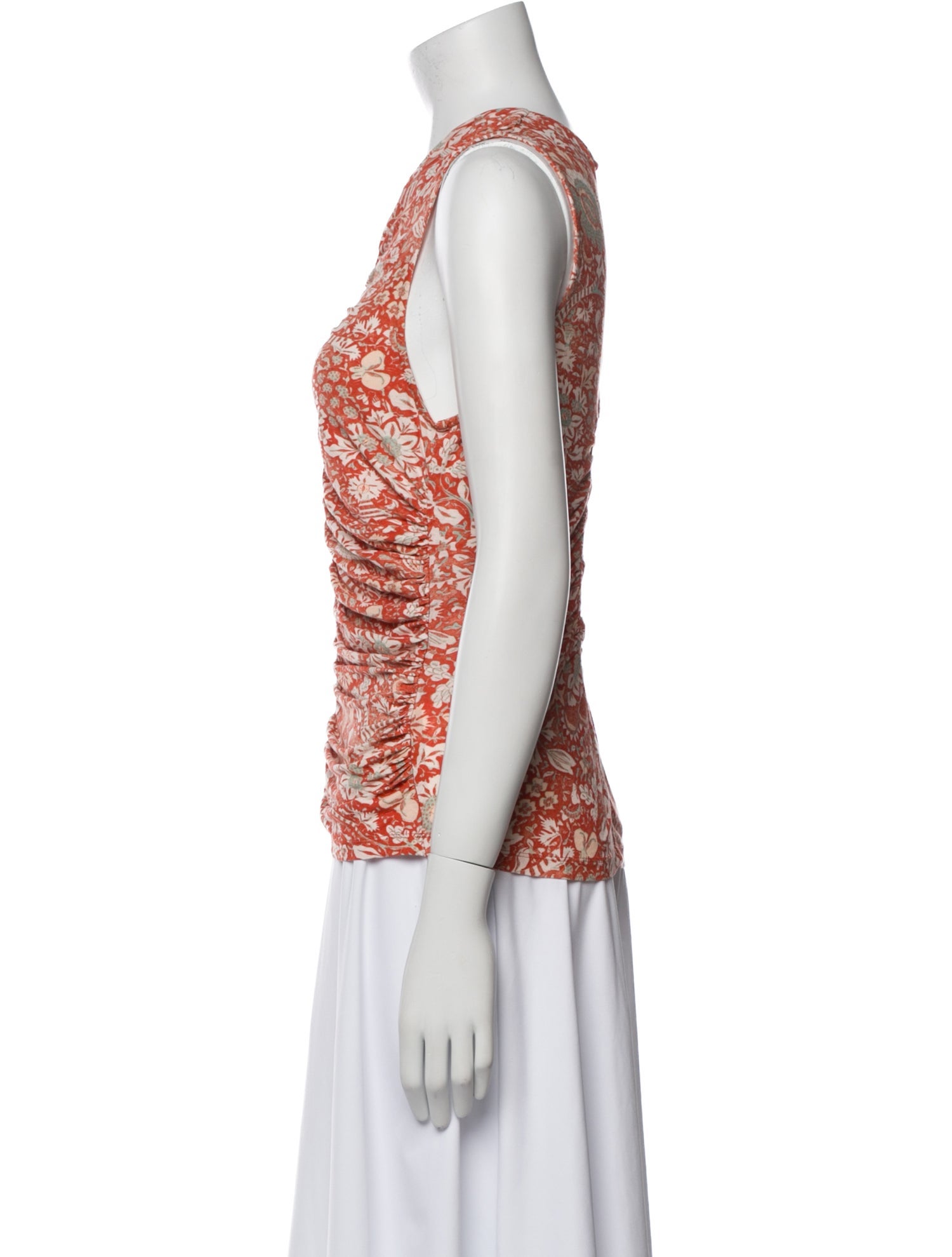 Ulla Johnson Printed Cowl Neck Top