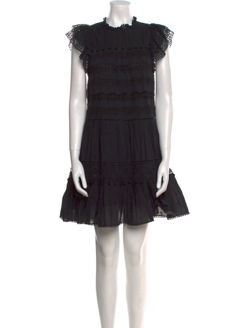 Ulla Johnson Mock Neck Mini Dress